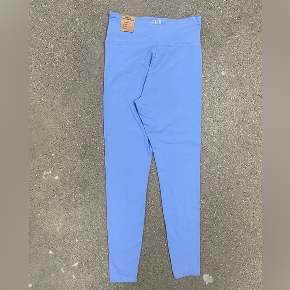NWT Victoria’s Secret VS PINK Light Blue Stretch Leggings size Medium - Picture 6 of 12